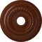 Ekena Millwork Oldham Medallion (Canopies up to 8 5/8"), 18"OD x 3 3/8"ID x 7/8"P, Burnished Mahogany Crackle CM18OL1BMC - alternate 1